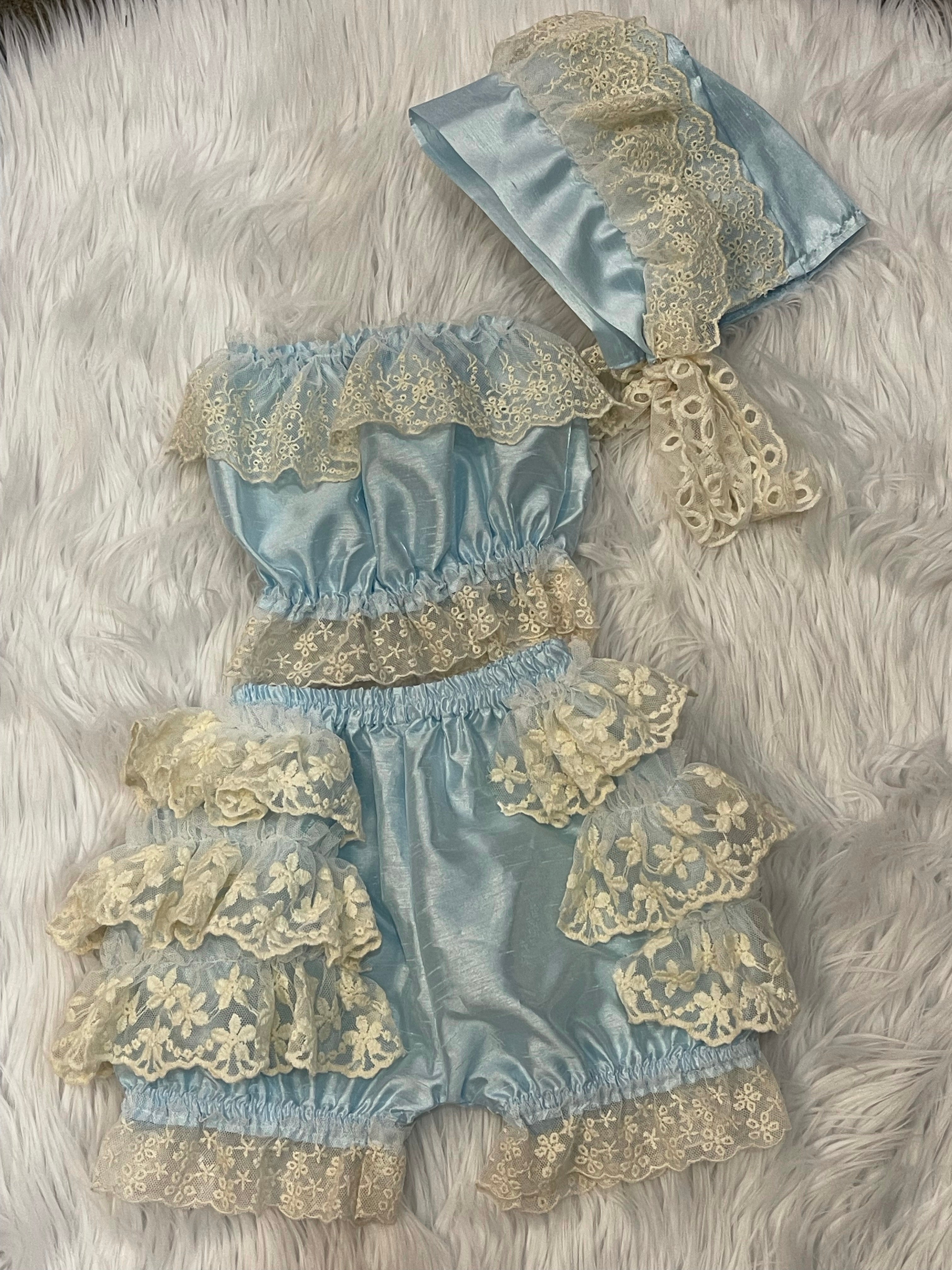 Blue Bloomer Set